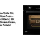 Crompton Voila BIO-VOCONPRO 78L Convection Oven – Midnight Black | 3D Heating, Steam Clean, Hot Air Shield