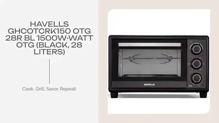 Havells GHCOTCRK150 OTG 28R BL 1500W-Watt OTG (Black, 28 Liters)