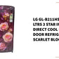 LG GL-B211HSBD, 201 Ltrs 3 Star Inverter Direct Cool Single Door Refrigerator,  Scarlet Bloom