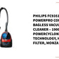 PHILIPS FC9351/01 PowerPro Compact Bagless Vacuum Cleaner – 1900W, PowerCyclone 5 Technology, HEPA Filter, Monza Red