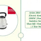 Ariete 2864 Classica Electric Kettle 1.7 L | 2000W | Pearl Finish Stainless Steel | Auto Shut-Off | Vintage Design | 1 Year Warranty