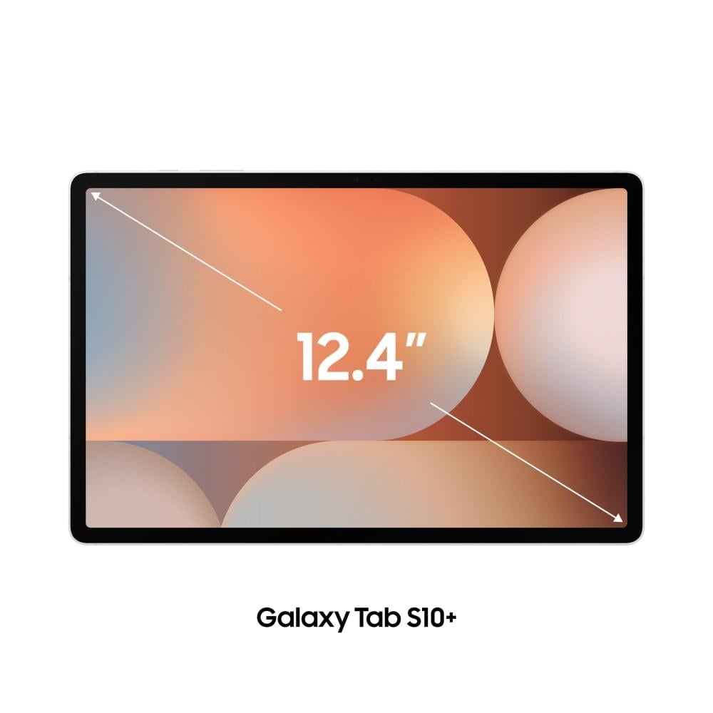 Samsung Tab S10+ 31.49 cm (12.4 inch) WiFi + 5G Tablet with S-Pen, 12 GB RAM, 256 GB, Silver, X826BA