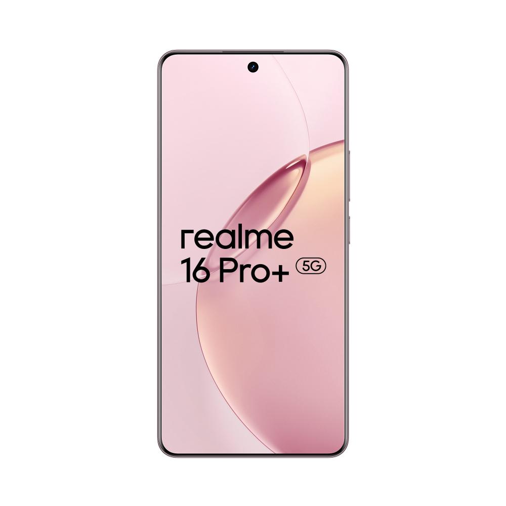 Realme 16 Pro+ 5G 256 GB, 12 GB RAM, Camellia Pink, Mobile Phone