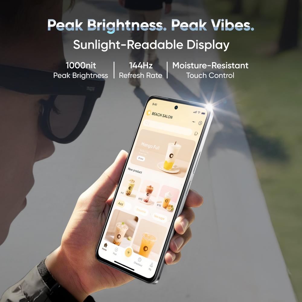 Realme P4x 5G 128 GB, 6 GB RAM, Matte Silver, Mobile Phone