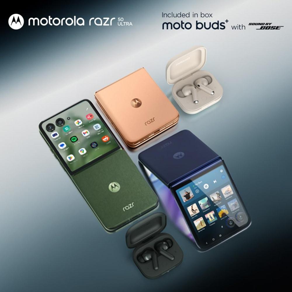 Motorola Razr 50 Ultra 5G 12 GB RAM, 512 GB, Spring Green, Mobile Phone with Moto Buds+ Earphone