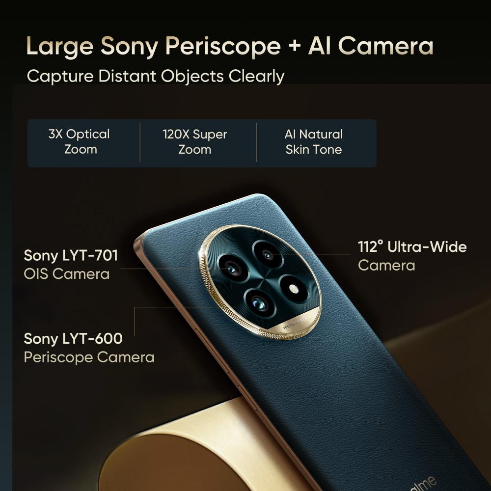 Realme 13 Pro+ 5G 256 GB, 8 GB RAM, Emerald Green, Mobile Phone