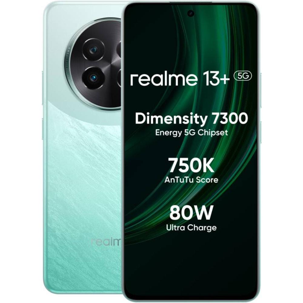 Realme 13 Plus 5G 128 GB, 8 GB RAM, Speed Green, Mobile Phone
