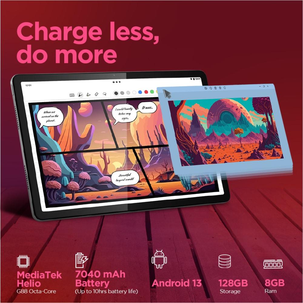 Lenovo M11 27.94 cm (11 inch) LTE Tablet, 4 GB RAM, 128 GB, Seafoam Green, TB330XU